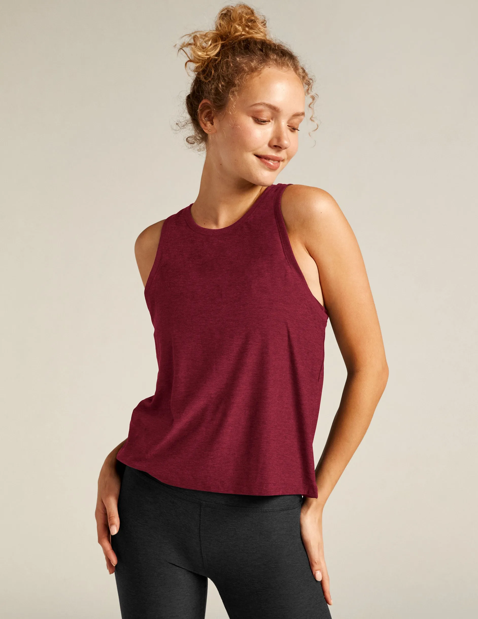 Featherweight Rebalance Tank sold by Beyond Yoga