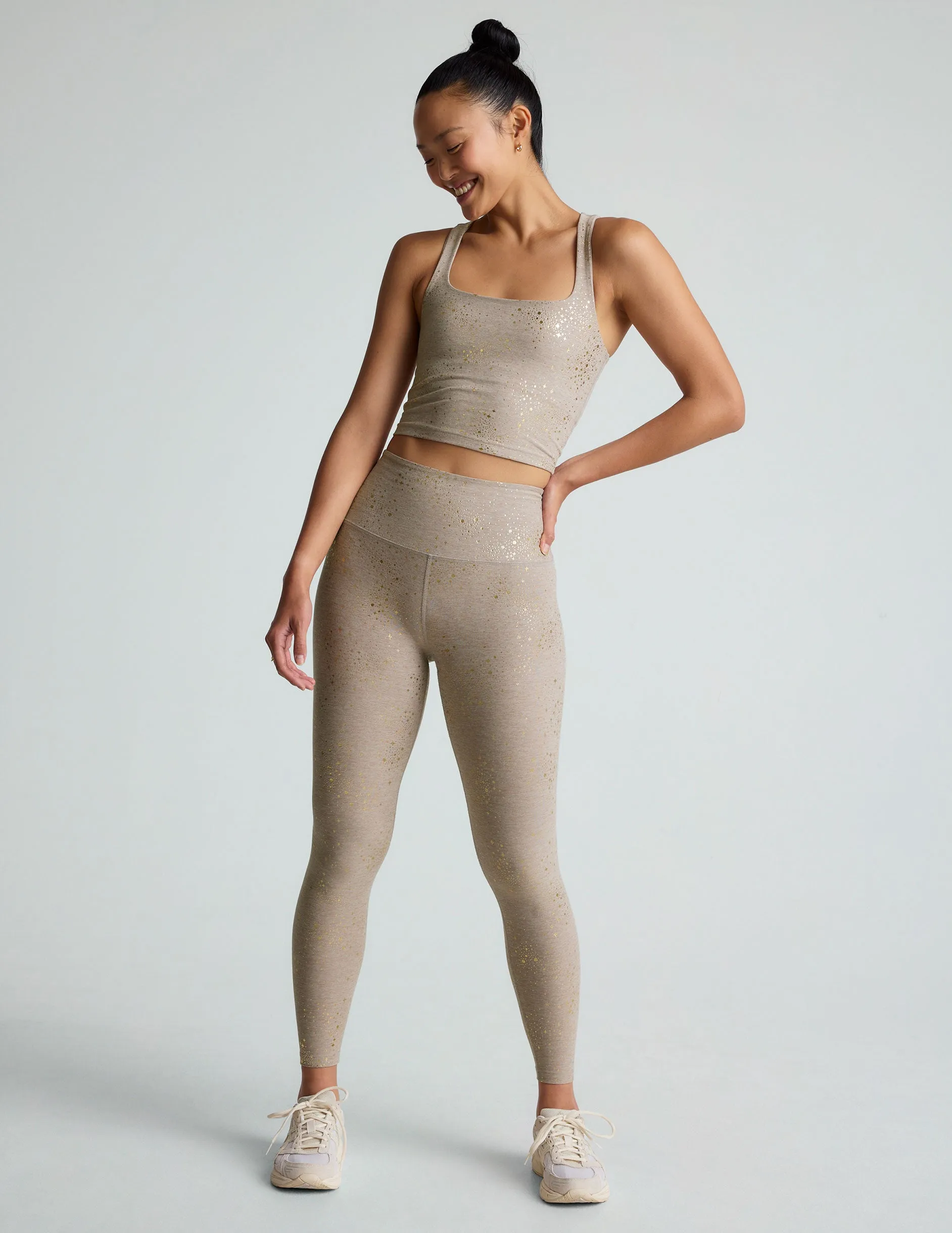 Chai Lucky Stars SoftShine Square Neck Cropped Tank sold by Beyond Yoga product image thumbnail 5