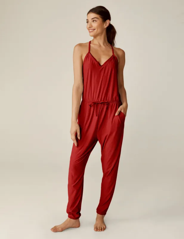 Featherweight Dream Lace Racerback Jumpsuit sold by Beyond Yoga