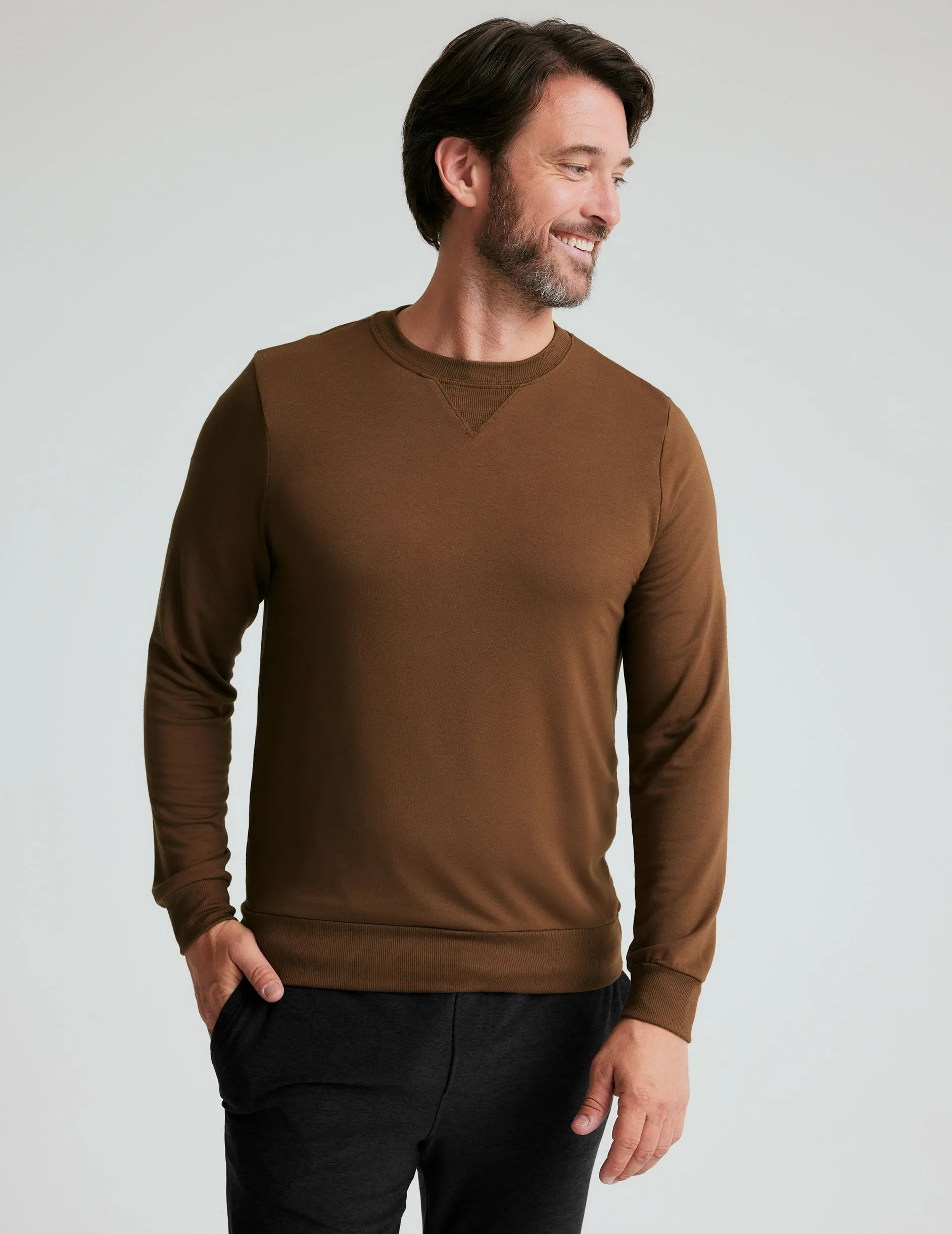 Always Beyond Men's Crew Pullover sold by Beyond Yoga