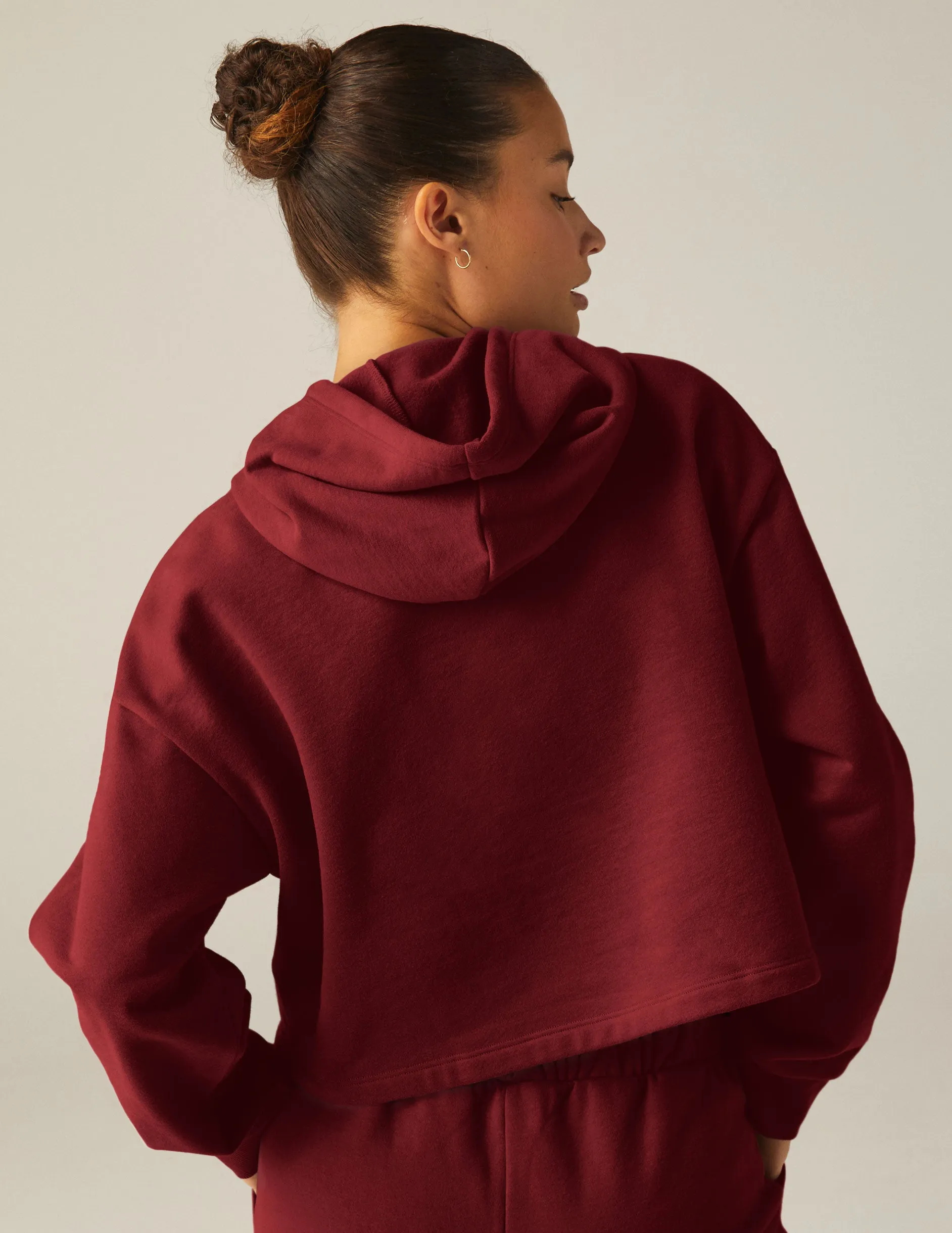 LuxeFleece Happiness Cropped Hoodie sold by Beyond Yoga product image thumbnail 3
