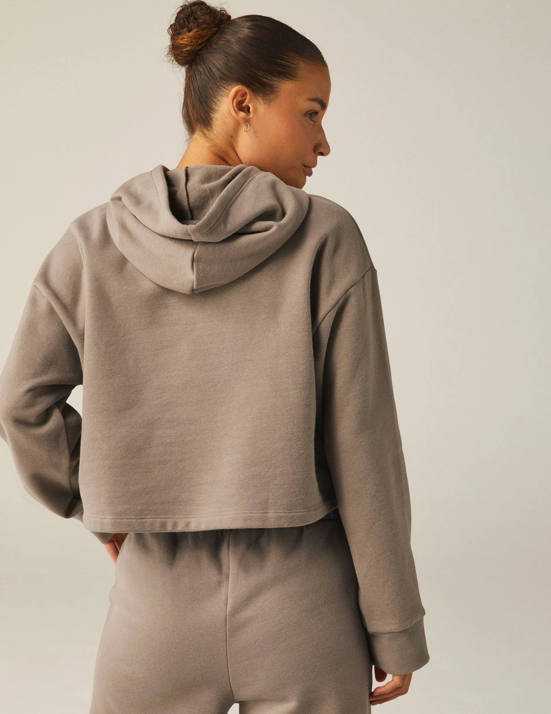 LuxeFleece Happiness Cropped Hoodie sold by Beyond Yoga product image thumbnail 4