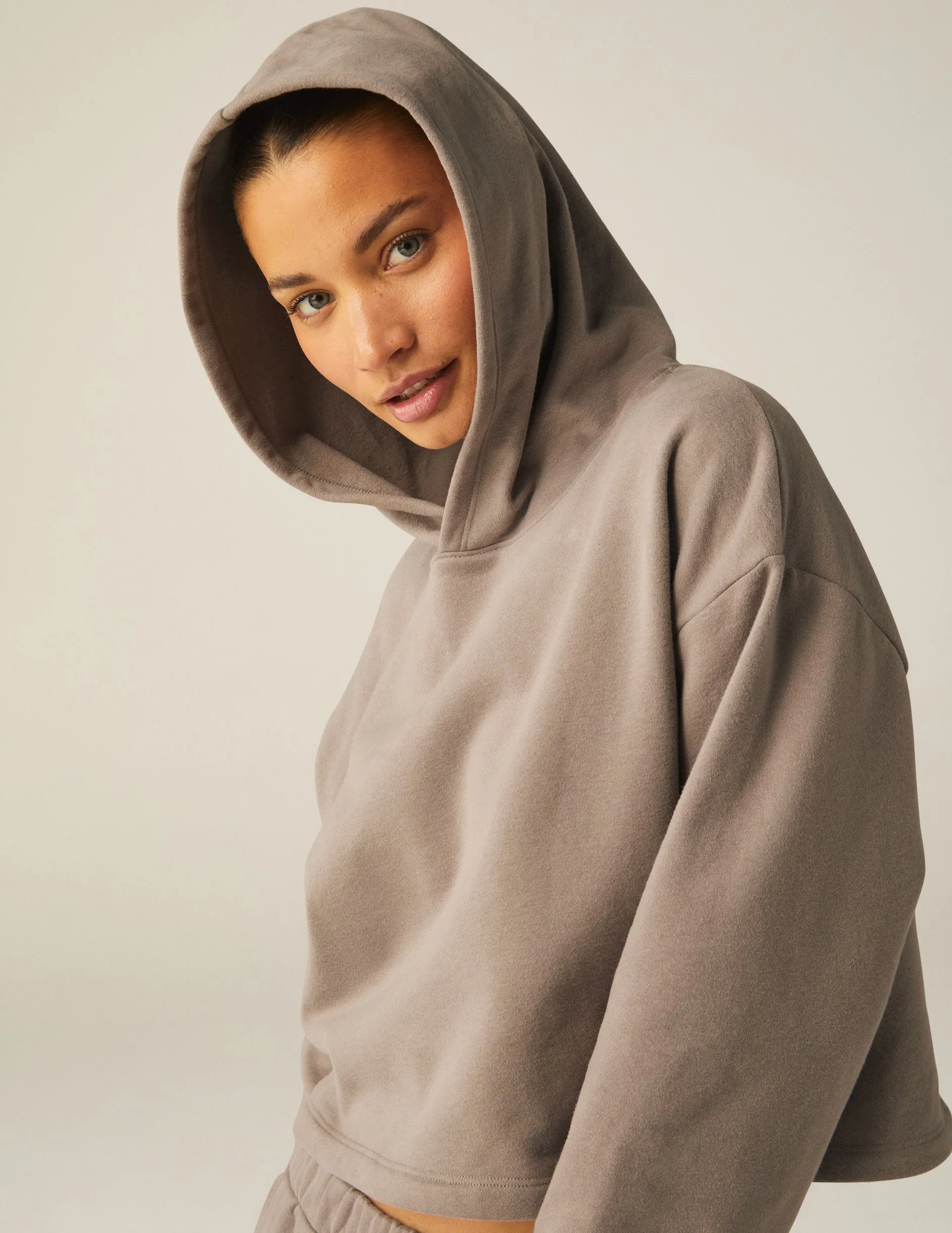LuxeFleece Happiness Cropped Hoodie sold by Beyond Yoga product image thumbnail 3