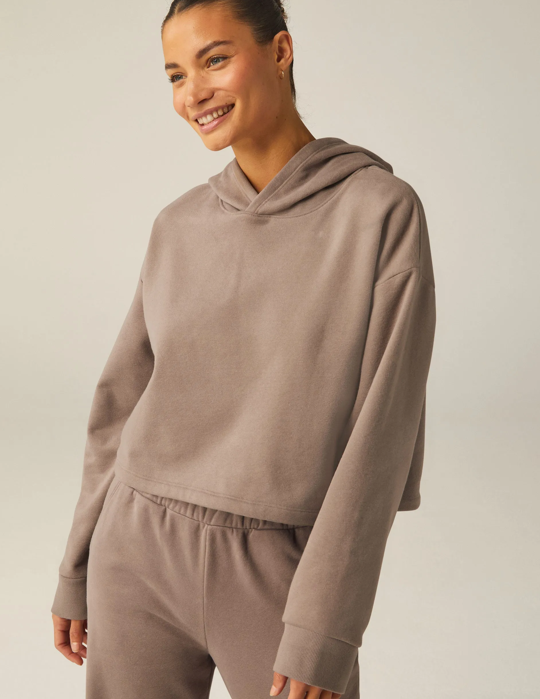 LuxeFleece Happiness Cropped Hoodie sold by Beyond Yoga product image thumbnail 2