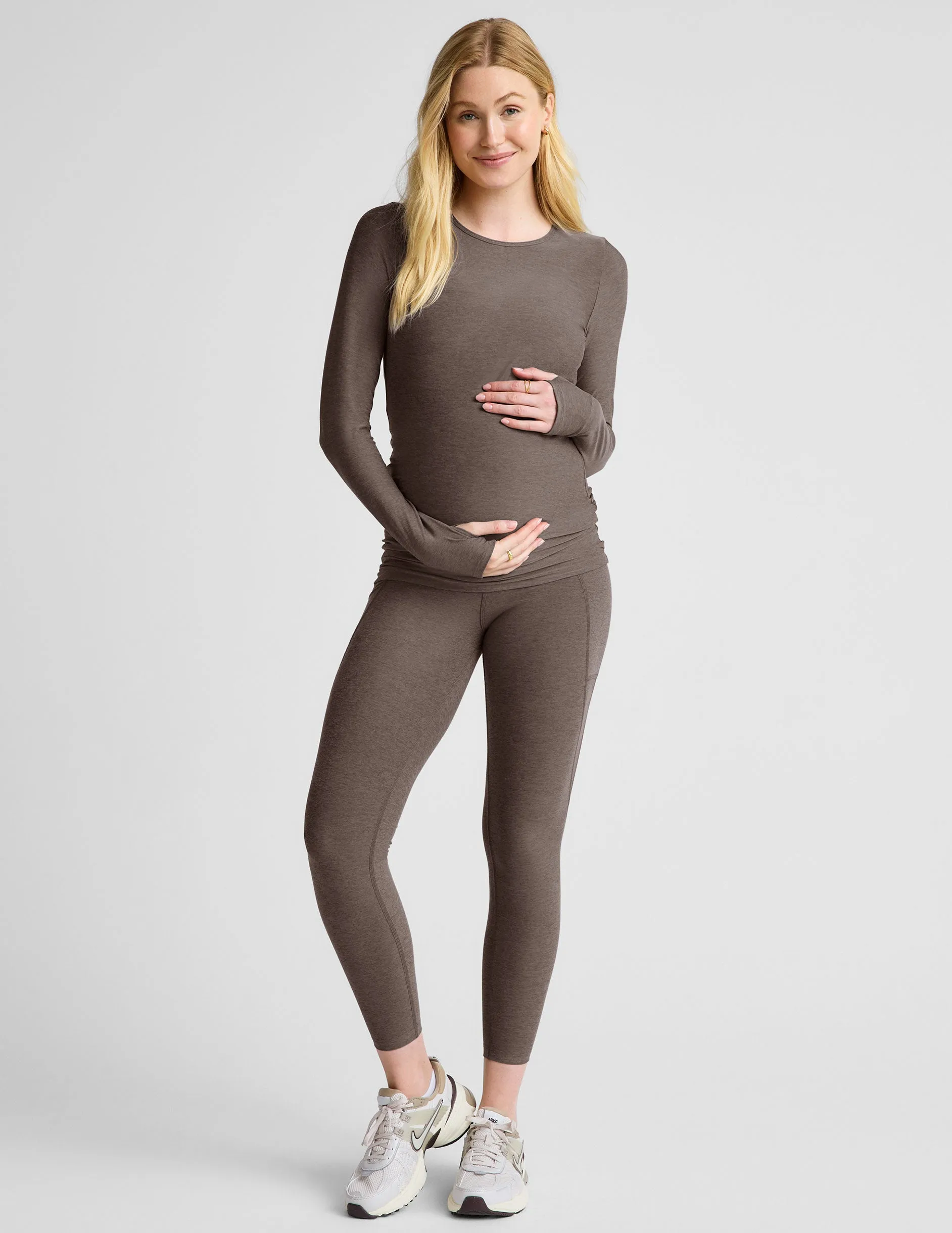 Featherweight Count On Me Maternity Crew Pullover sold by Beyond Yoga product image thumbnail 4