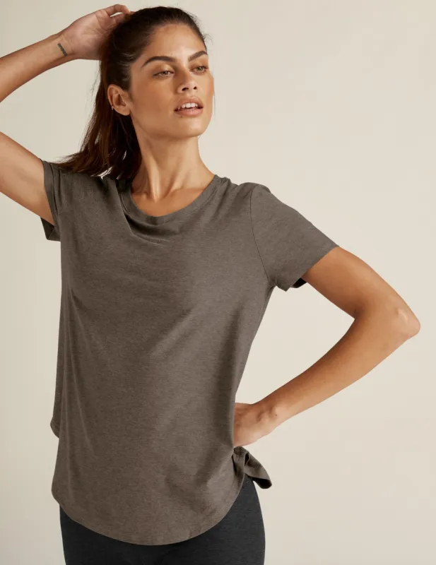 Featherweight On The Down Low Tee sold by Beyond Yoga