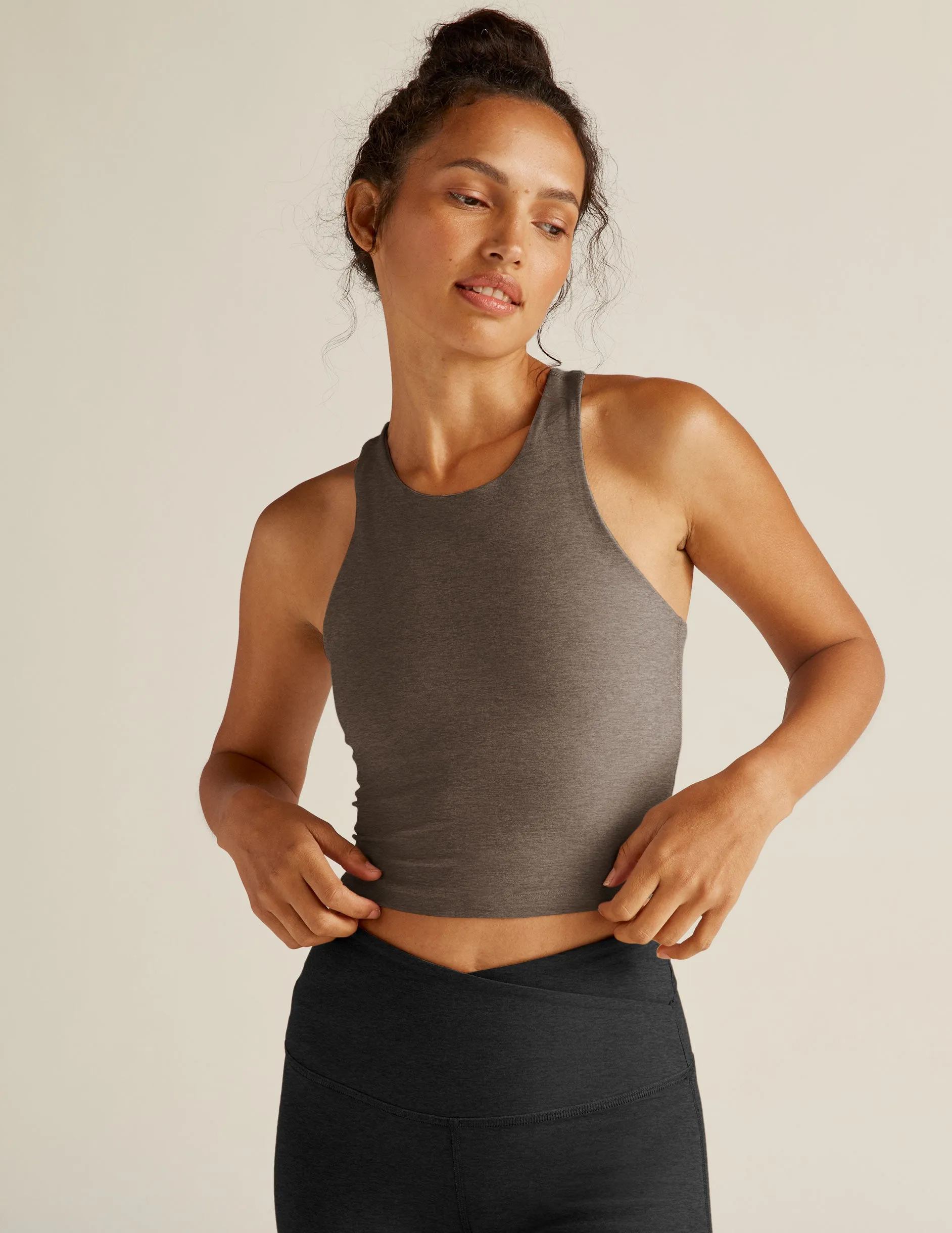 Spacedye Refocus Cropped Tank sold by Beyond Yoga