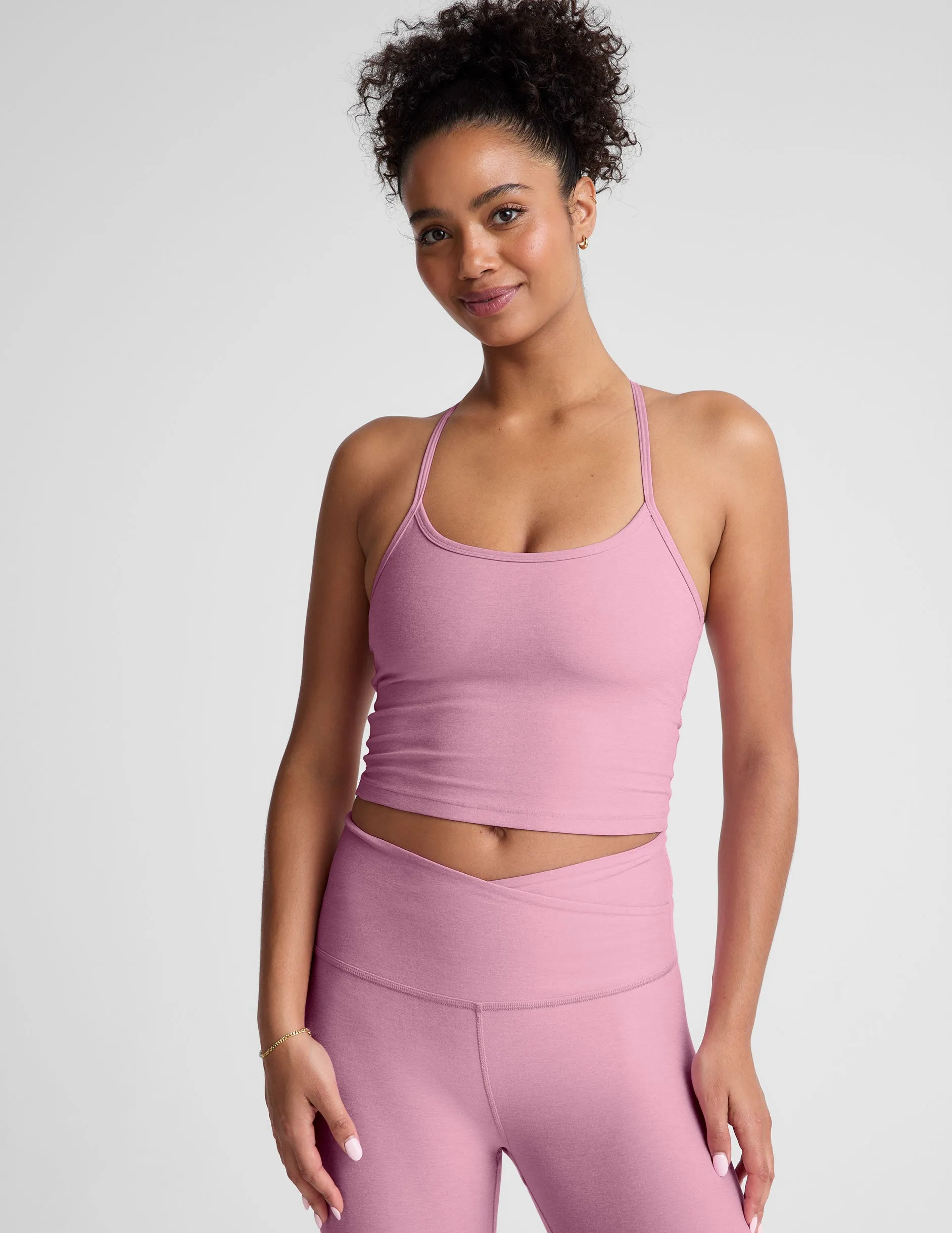 Spacedye Slim Racerback Cropped Tank sold by Beyond Yoga