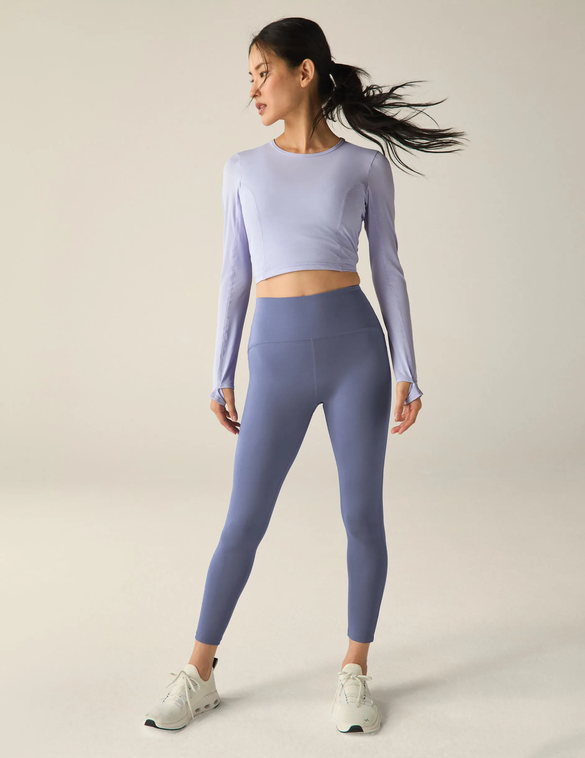 POWERBEYOND™ Lite Airshield Long Sleeve Cropped Top sold by Beyond Yoga product image thumbnail 4