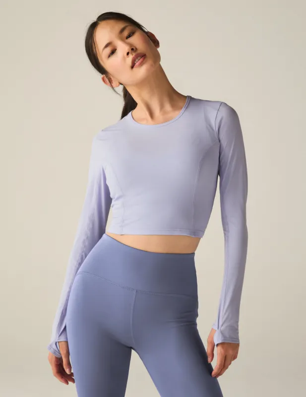POWERBEYOND™ Lite Airshield Long Sleeve Cropped Top sold by Beyond Yoga
