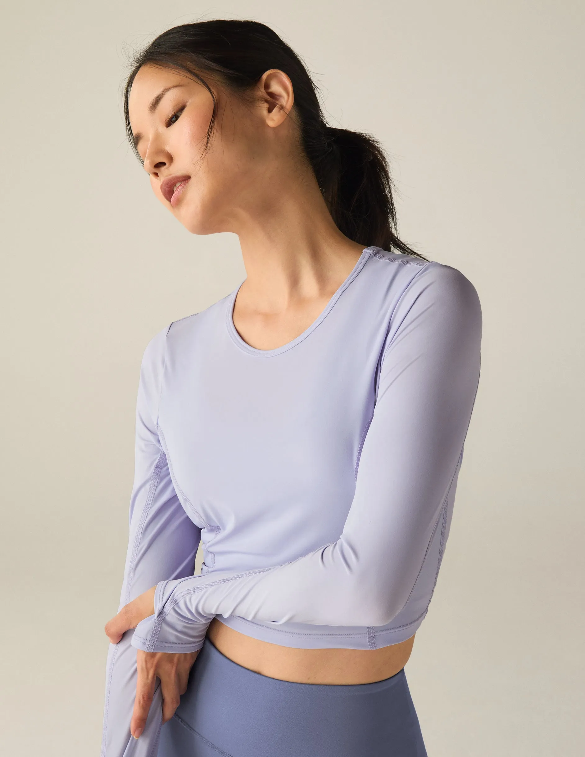 POWERBEYOND™ Lite Airshield Long Sleeve Cropped Top sold by Beyond Yoga product image thumbnail 2