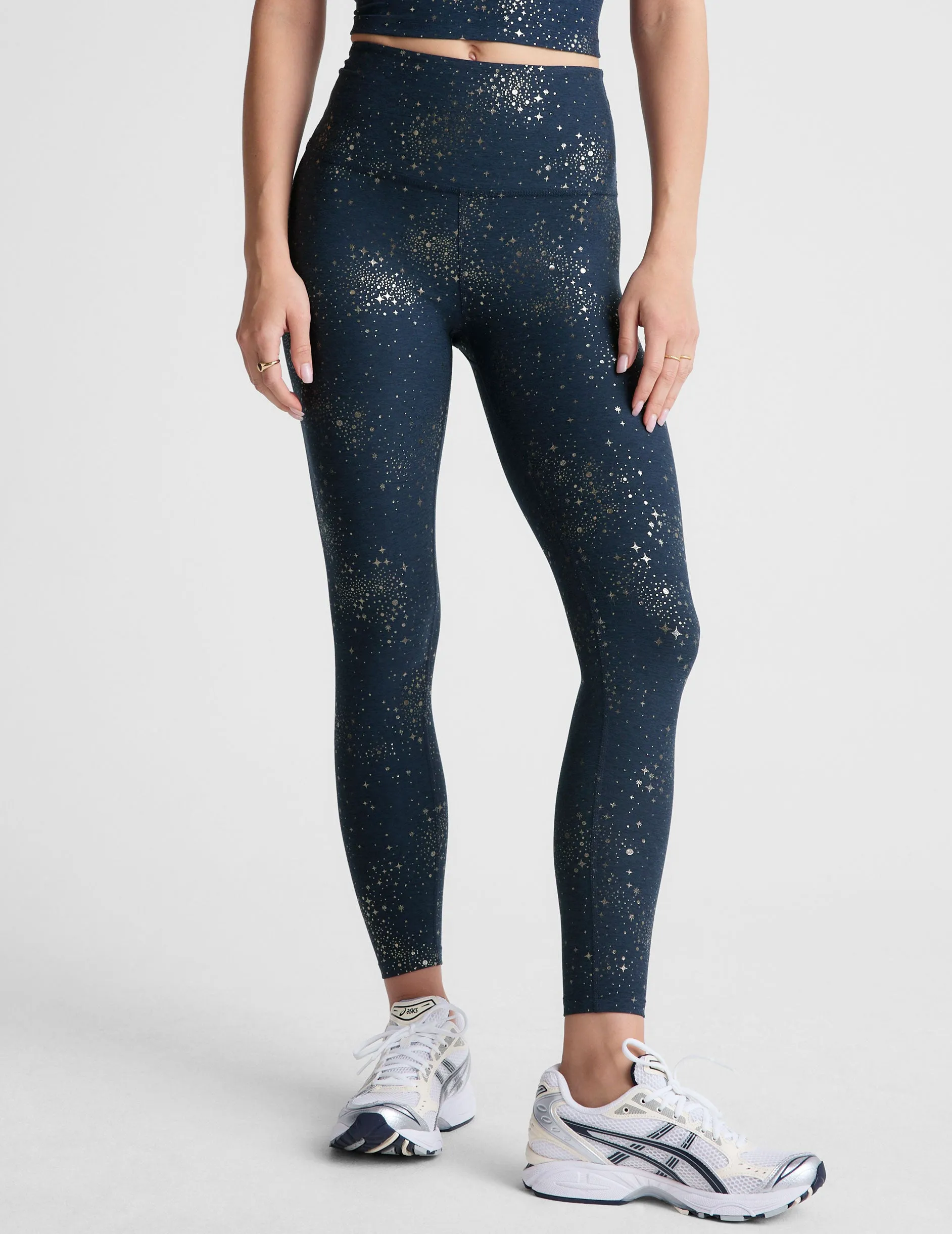 Navy Lucky Stars SoftShine High Waisted Legging sold by Beyond Yoga product image thumbnail 2