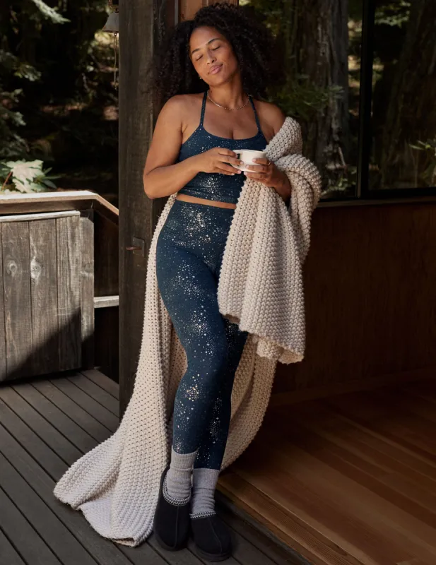 Navy Lucky Stars SoftShine High Waisted Legging sold by Beyond Yoga