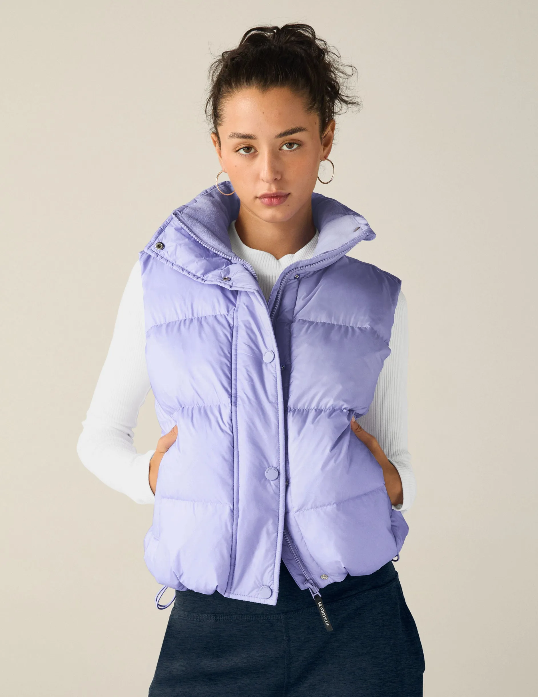 Big Cozy Puffer Vest sold by Beyond Yoga