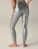 Liquid Silver High Waisted Midi Legging sold by Beyond Yoga