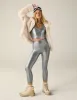 Liquid Silver High Waisted Midi Legging sold by Beyond Yoga