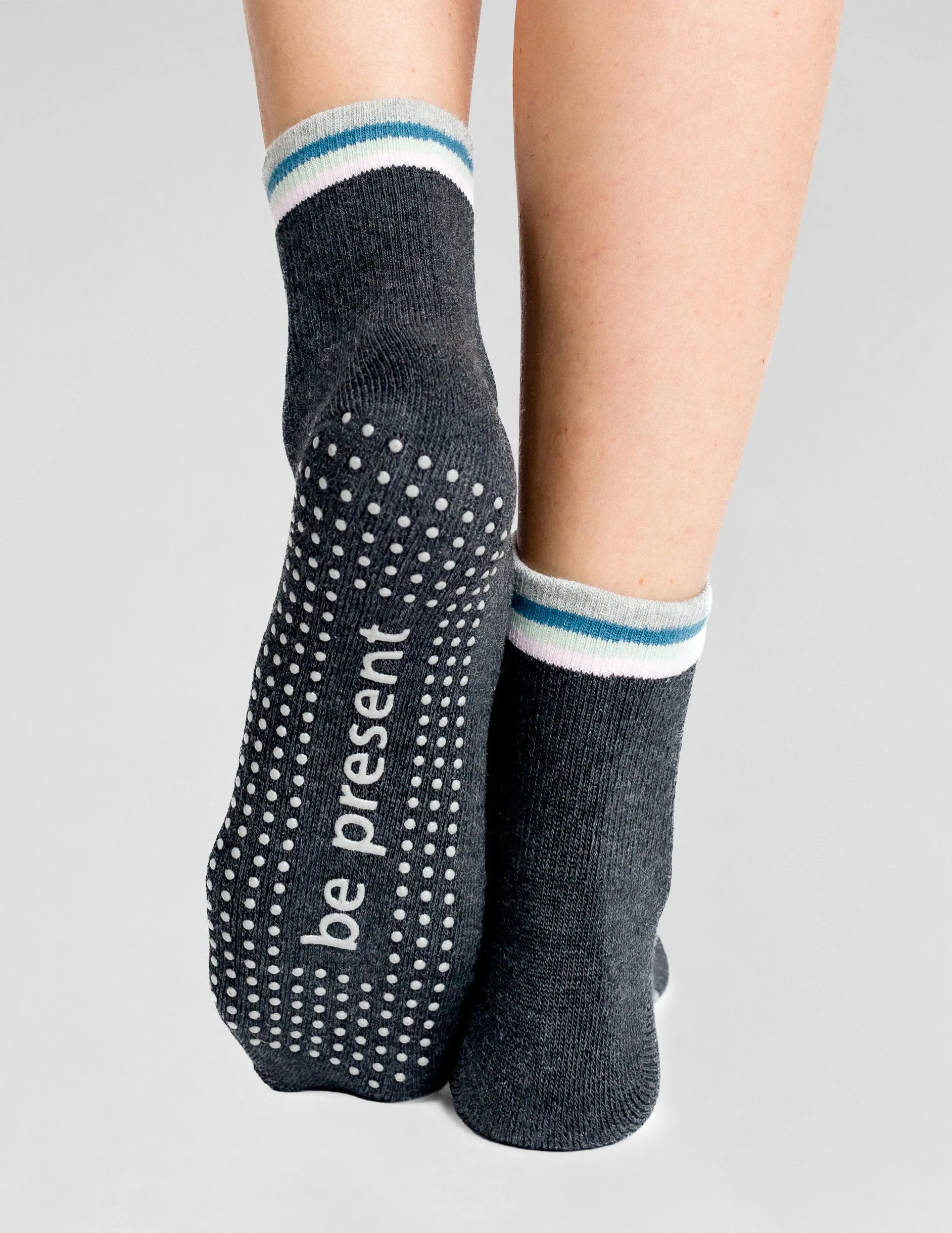 Sticky Be Present Short Crew Grip Socks sold by Beyond Yoga product image thumbnail 2
