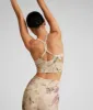 Earthen Swirl SoftMark Slim Racerback High Cropped Tank sold by Beyond Yoga