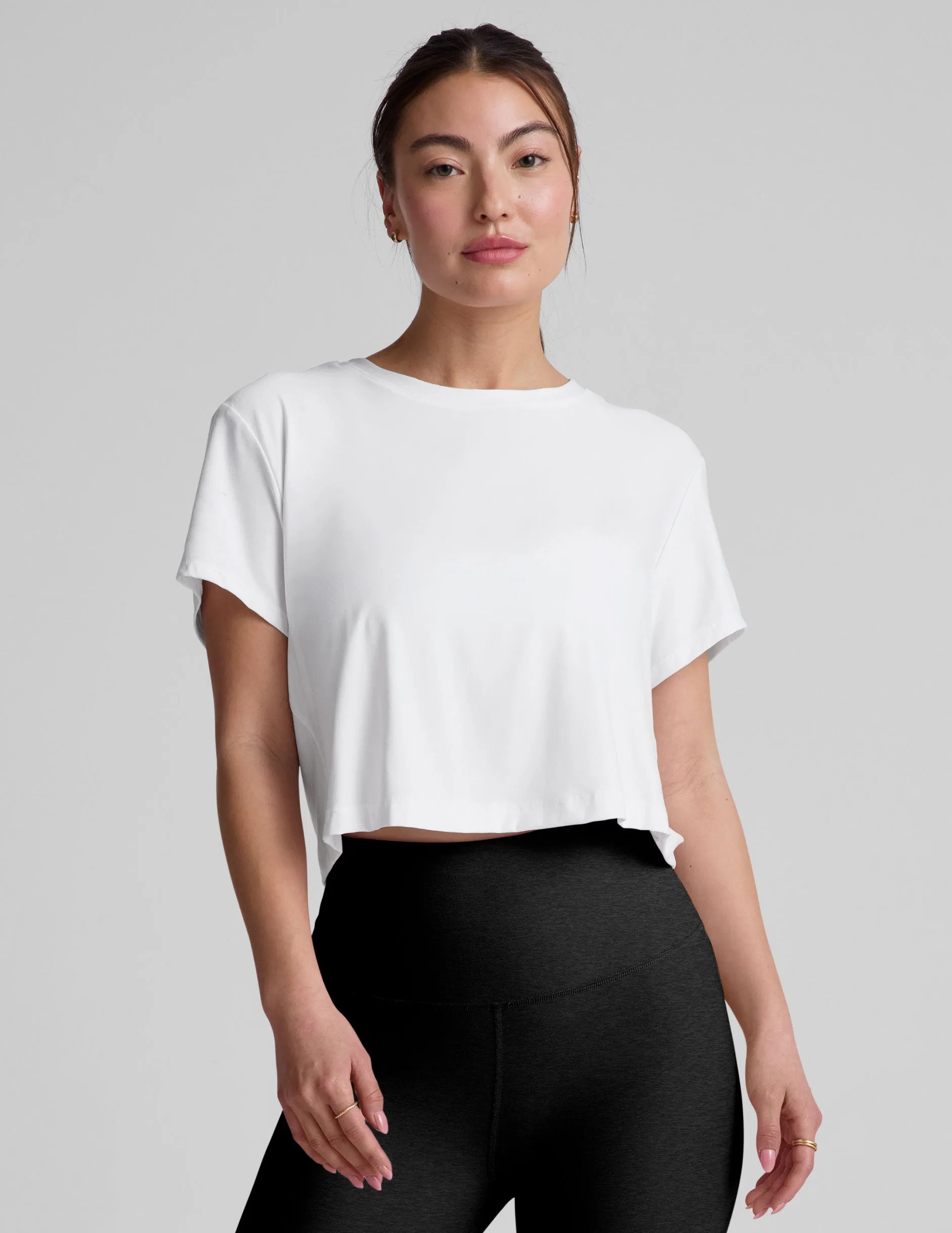 Featherweight Supreme Cropped Tee sold by Beyond Yoga