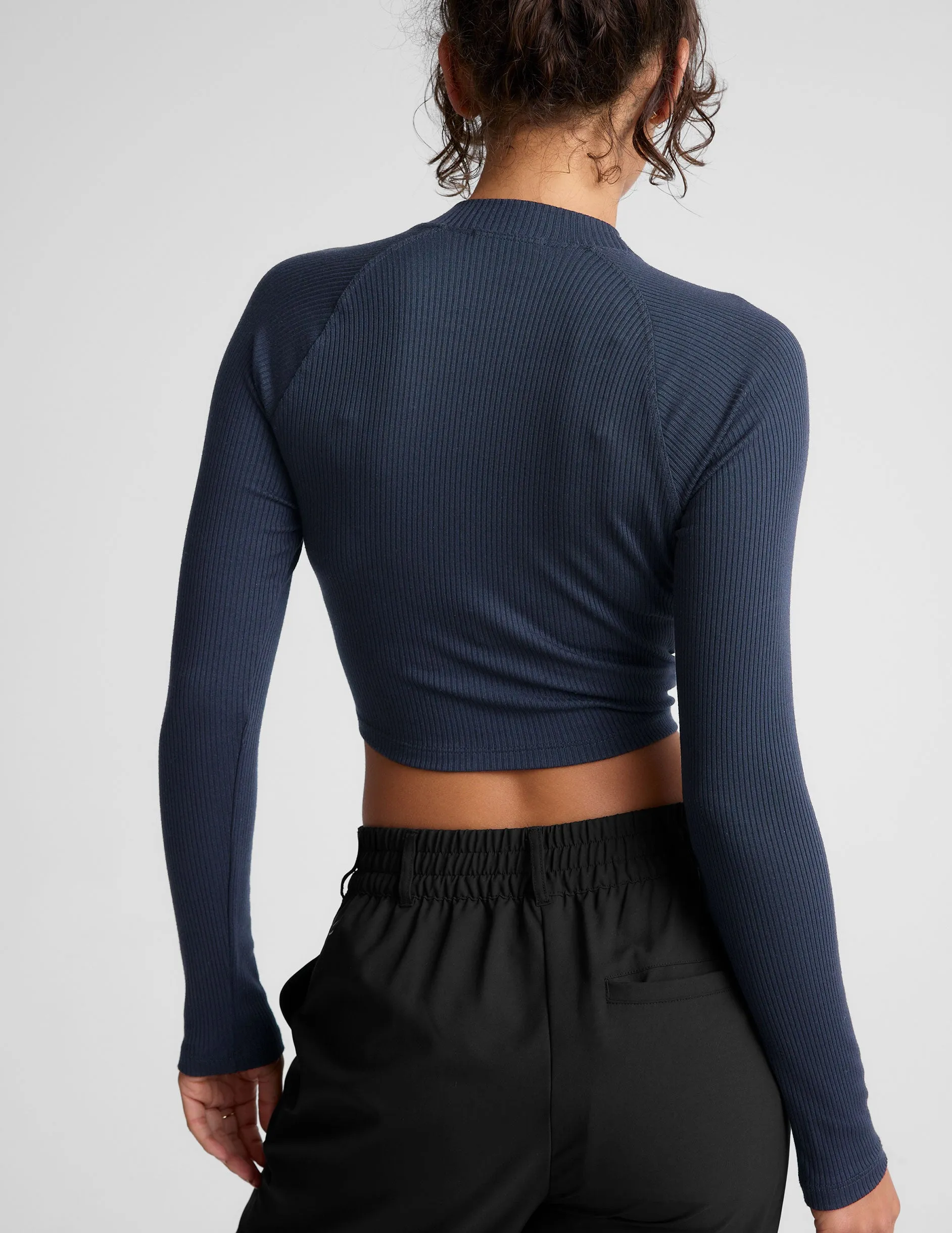 Contours Mock Neck Cropped Top sold by Beyond Yoga product image thumbnail 3