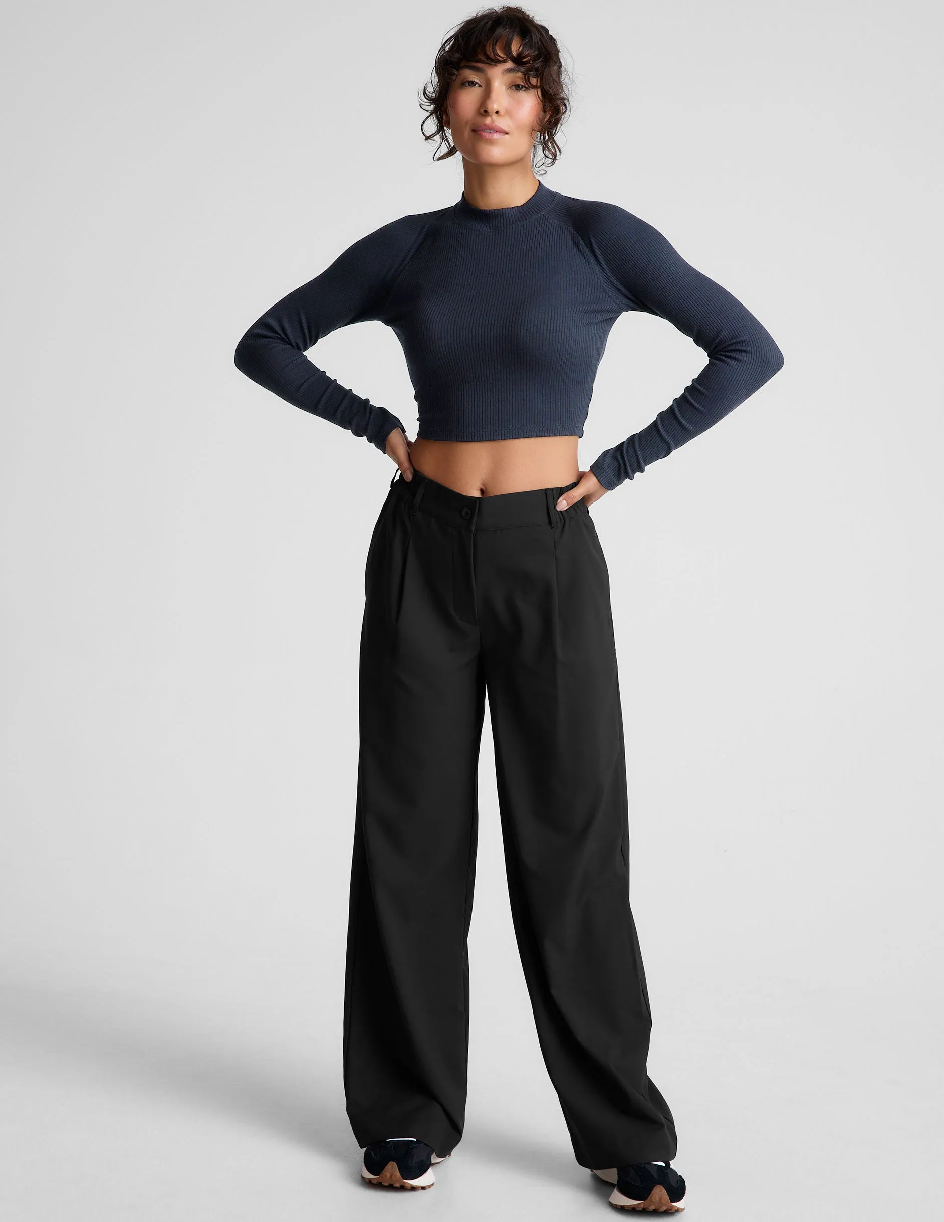 Contours Mock Neck Cropped Top sold by Beyond Yoga product image thumbnail 4