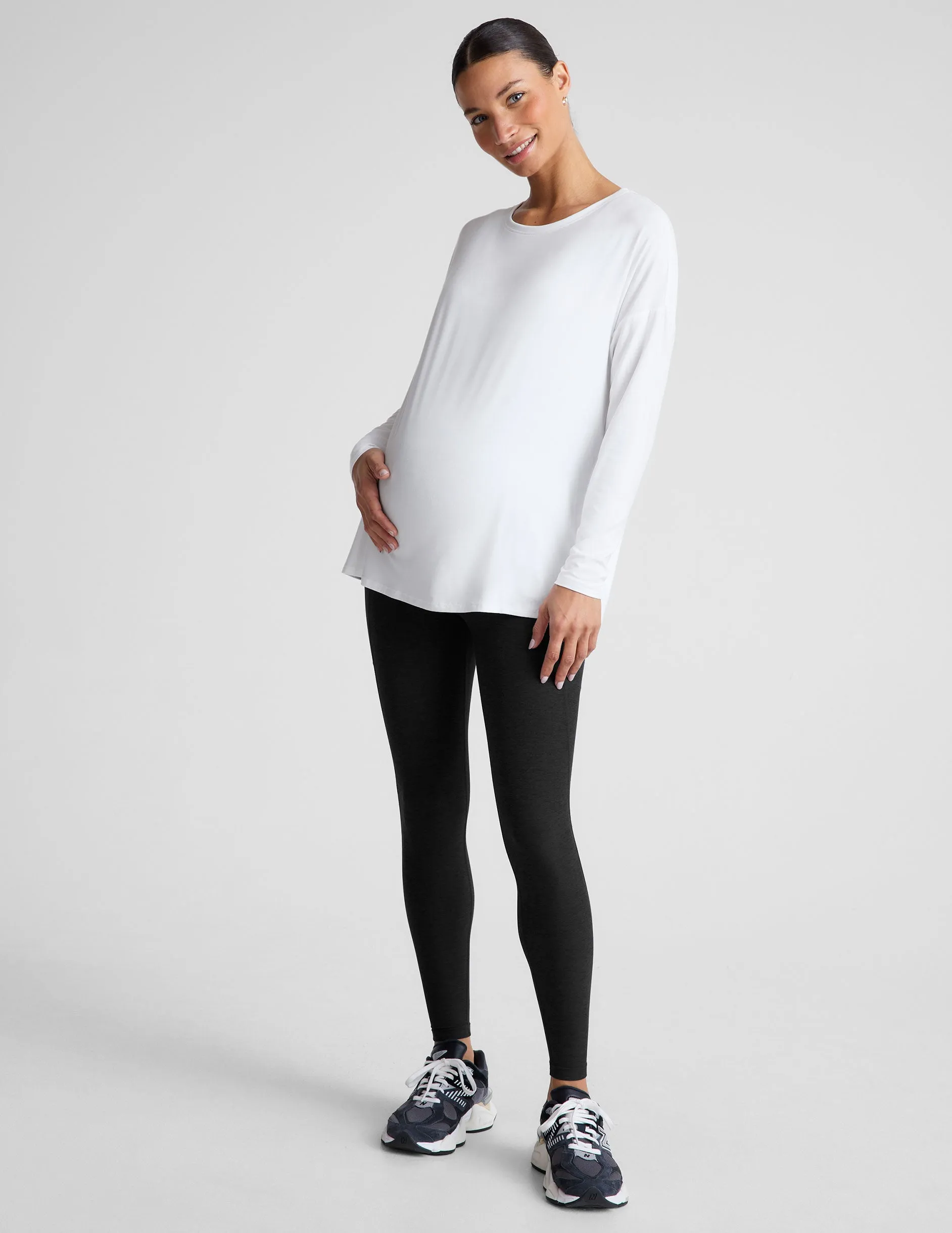 Featherweight Feels Like Home Long Sleeve Maternity Top sold by Beyond Yoga product image thumbnail 4