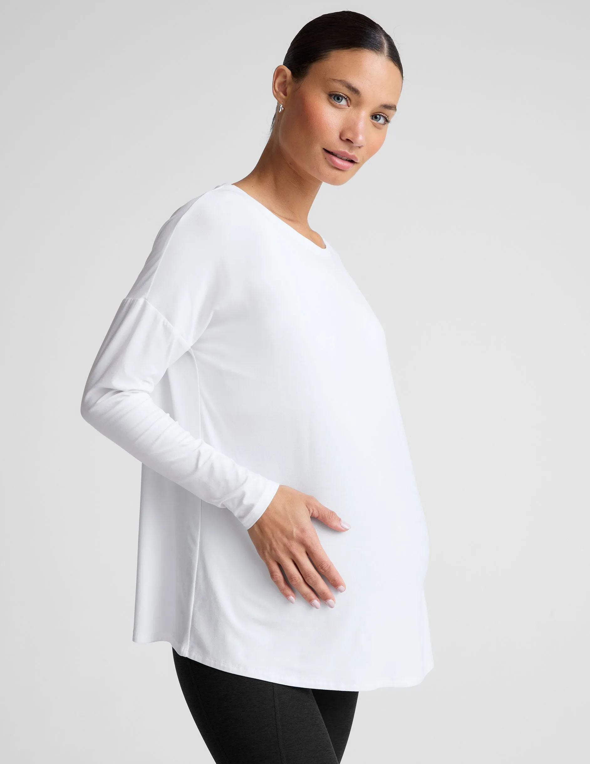 Featherweight Feels Like Home Long Sleeve Maternity Top sold by Beyond Yoga product image thumbnail 2