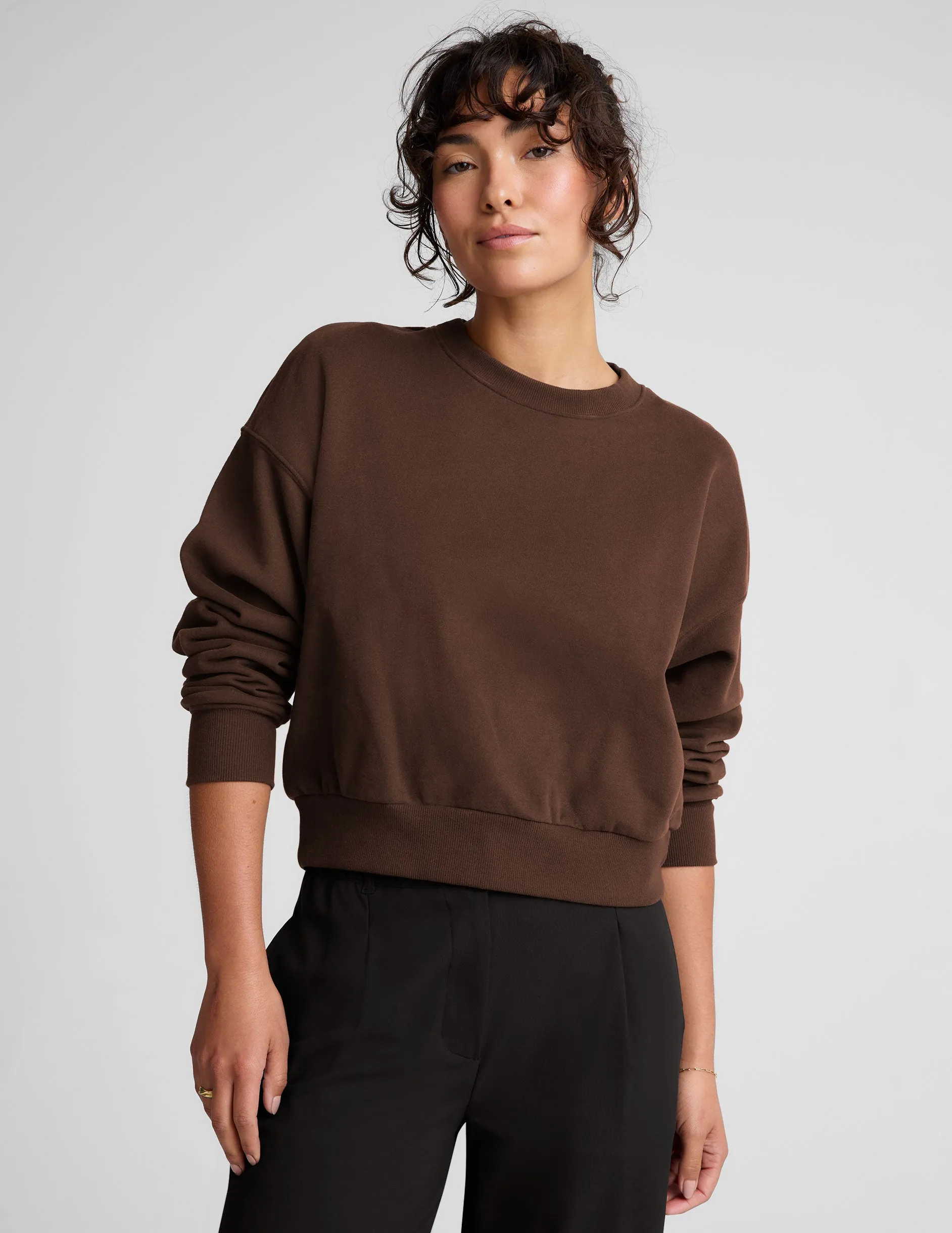 LuxeFleece Crewneck Sweatshirt sold by Beyond Yoga