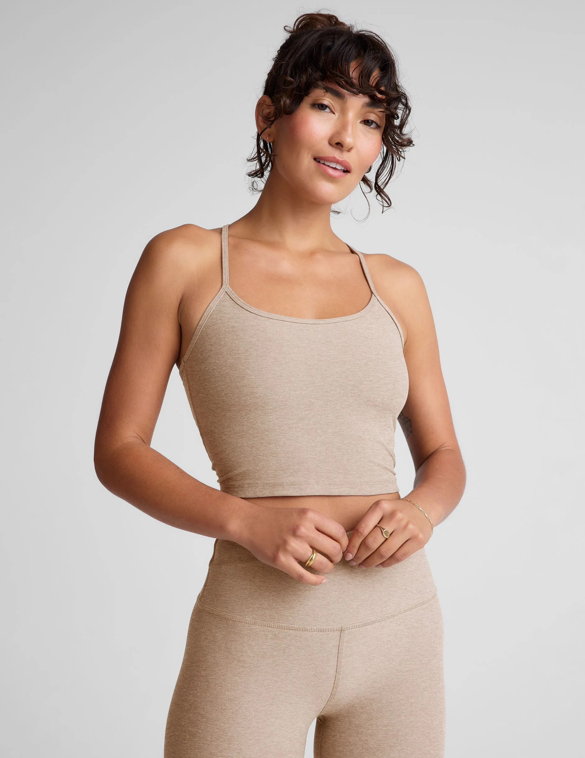 Spacedye Slim Racerback Cropped Tank sold by Beyond Yoga