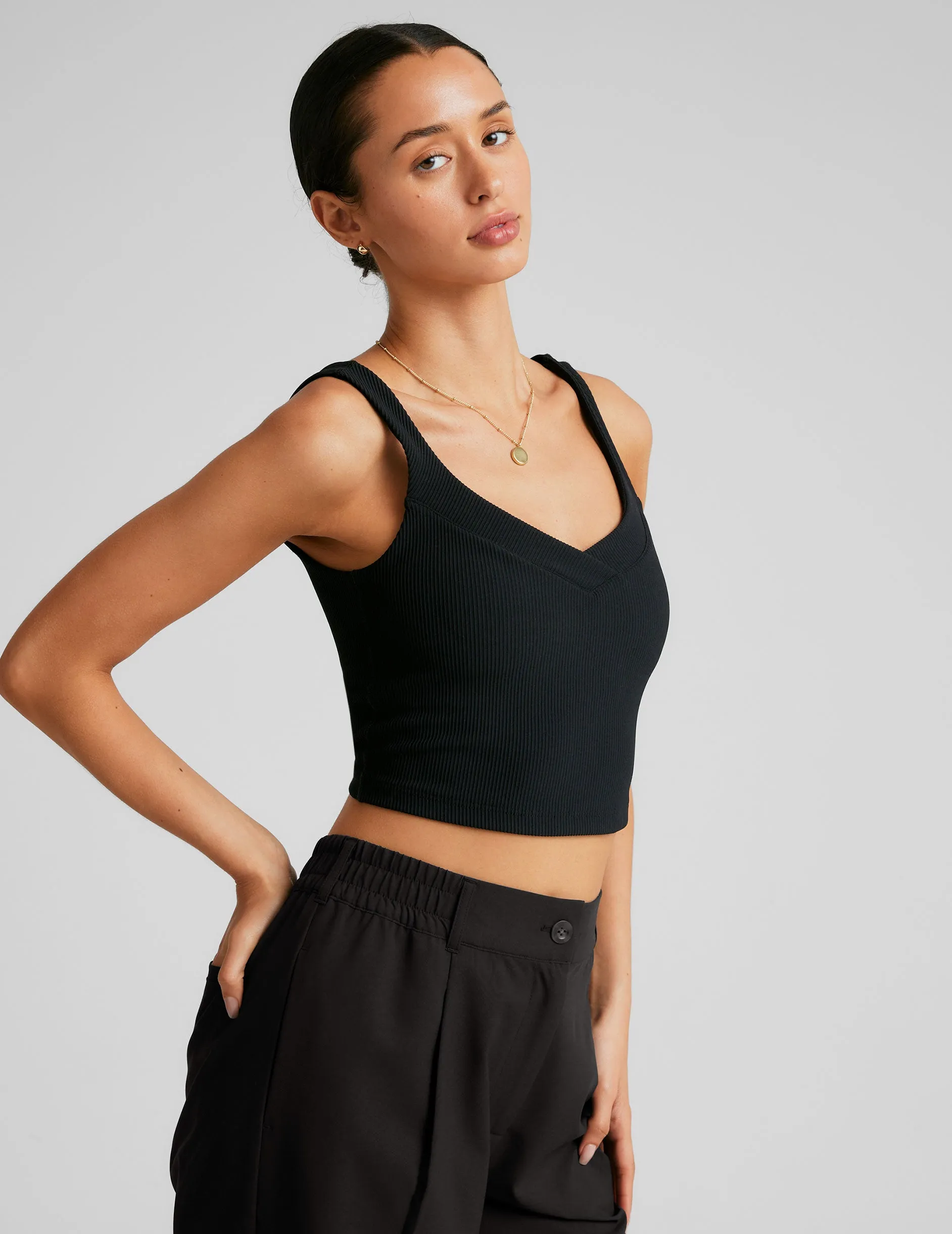 Impulse Ribbed Cropped Tank sold by Beyond Yoga product image thumbnail 2