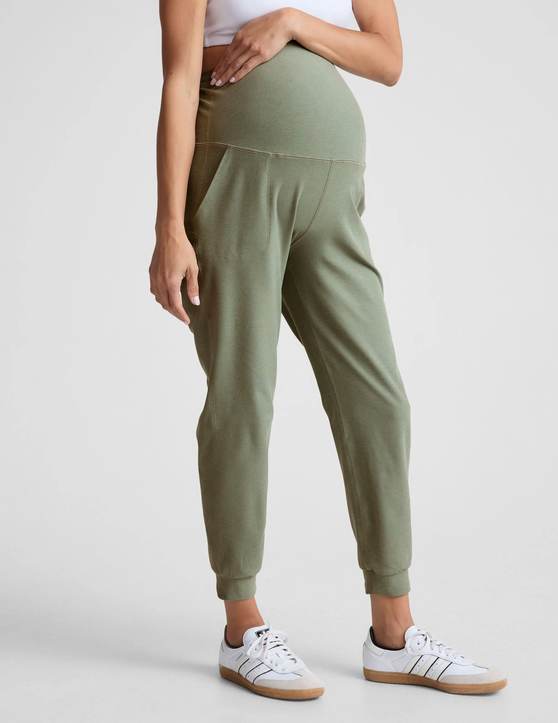 Spacedye Beyond the Bump Maternity Midi Jogger sold by Beyond Yoga