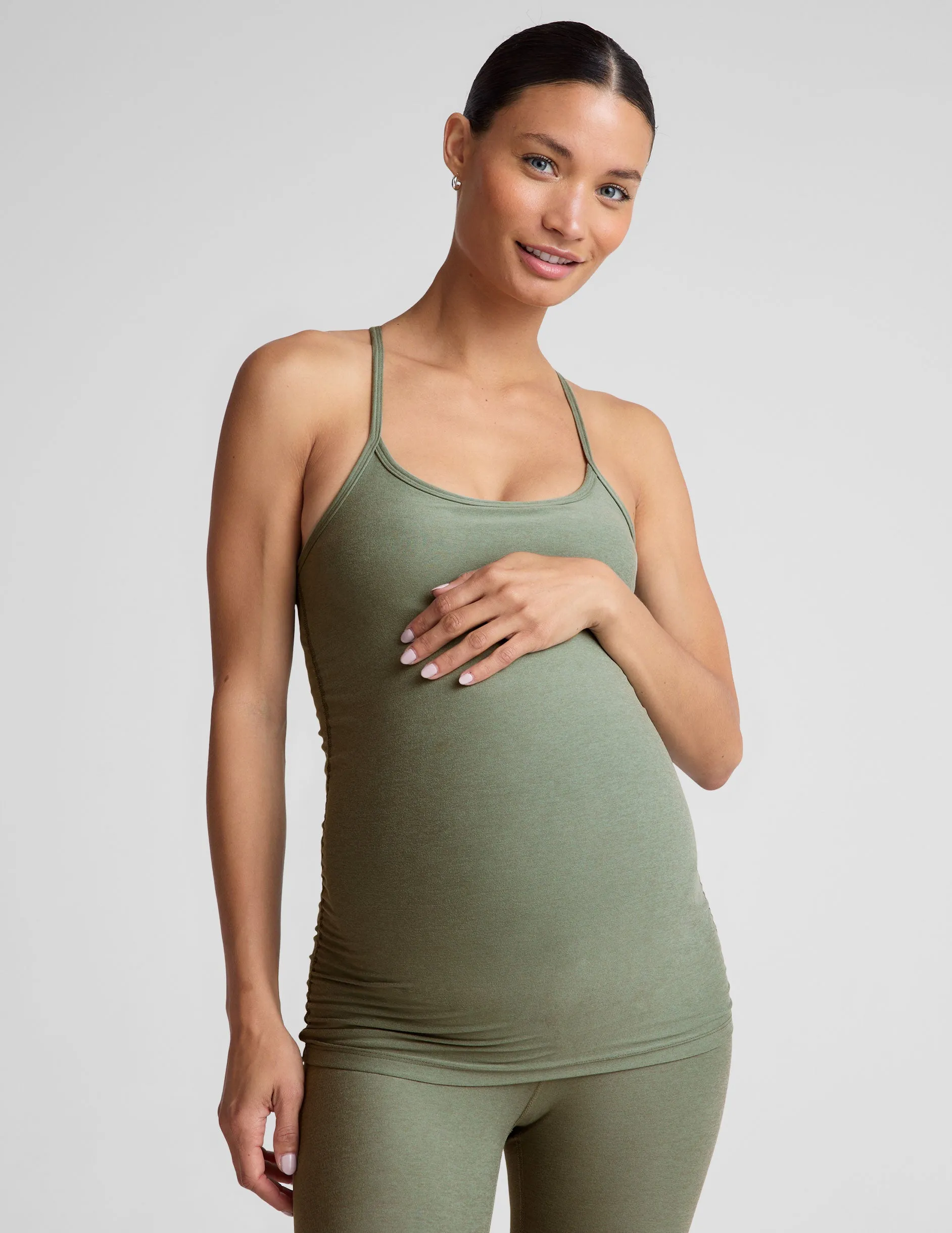 Spacedye Keep Your Cool Maternity Slim Racerback Tank sold by Beyond Yoga product image thumbnail 2