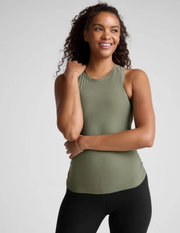 Featherweight Your Fit Shirred Tank sold by Beyond Yoga