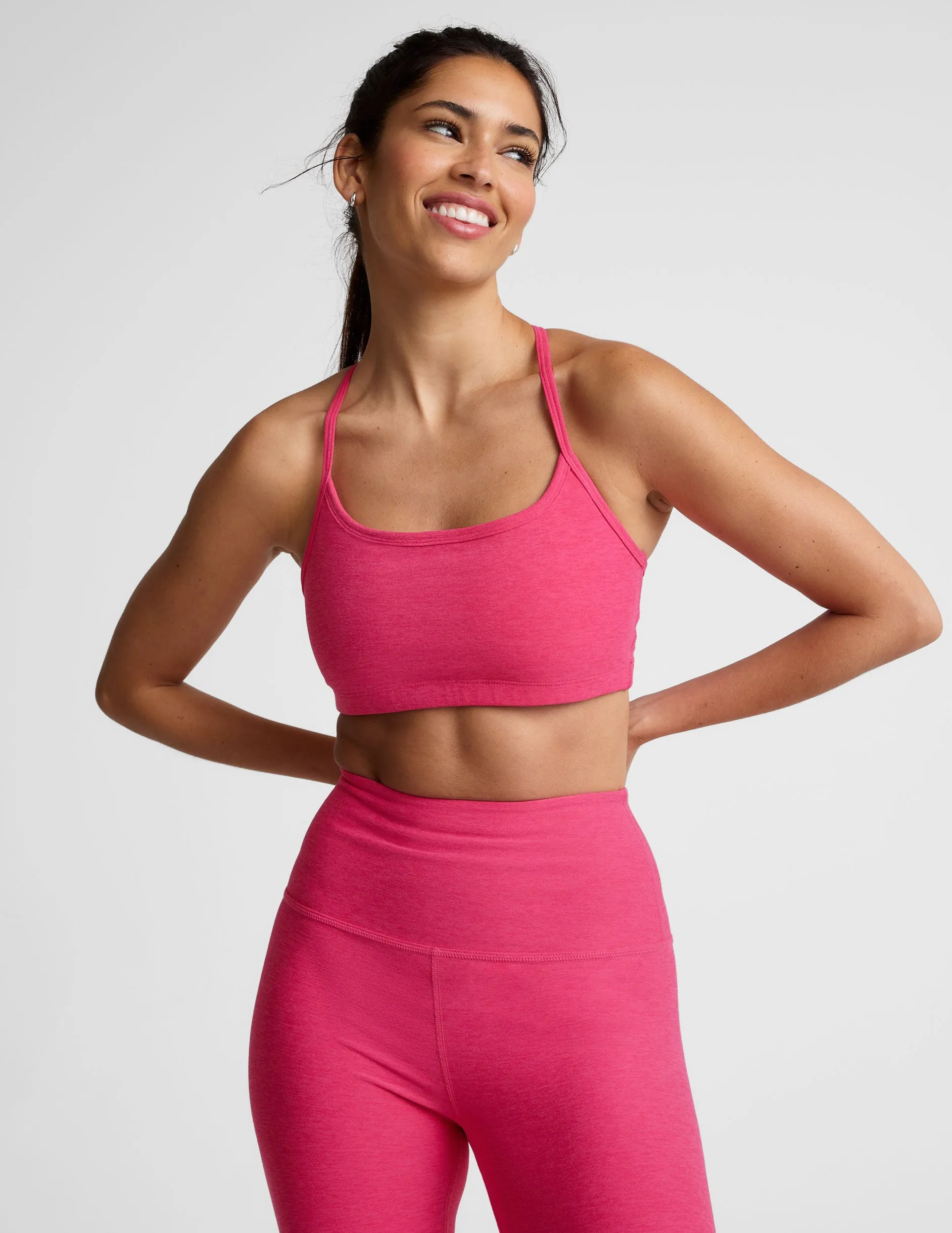 Spacedye Slim Racerback Bra sold by Beyond Yoga