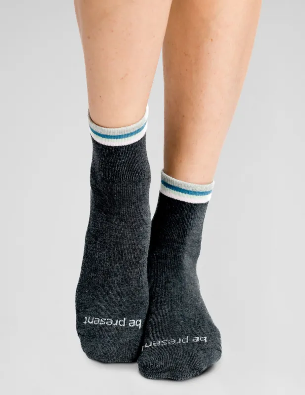 Sticky Be Thankful Crew Grip Socks sold by Beyond Yoga