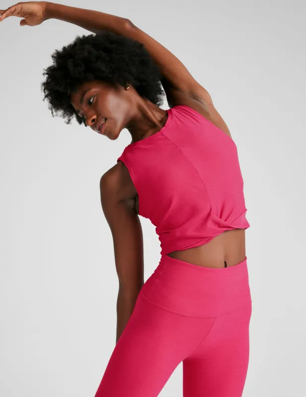 Featherweight Center Stage Cropped Tank sold by Beyond Yoga