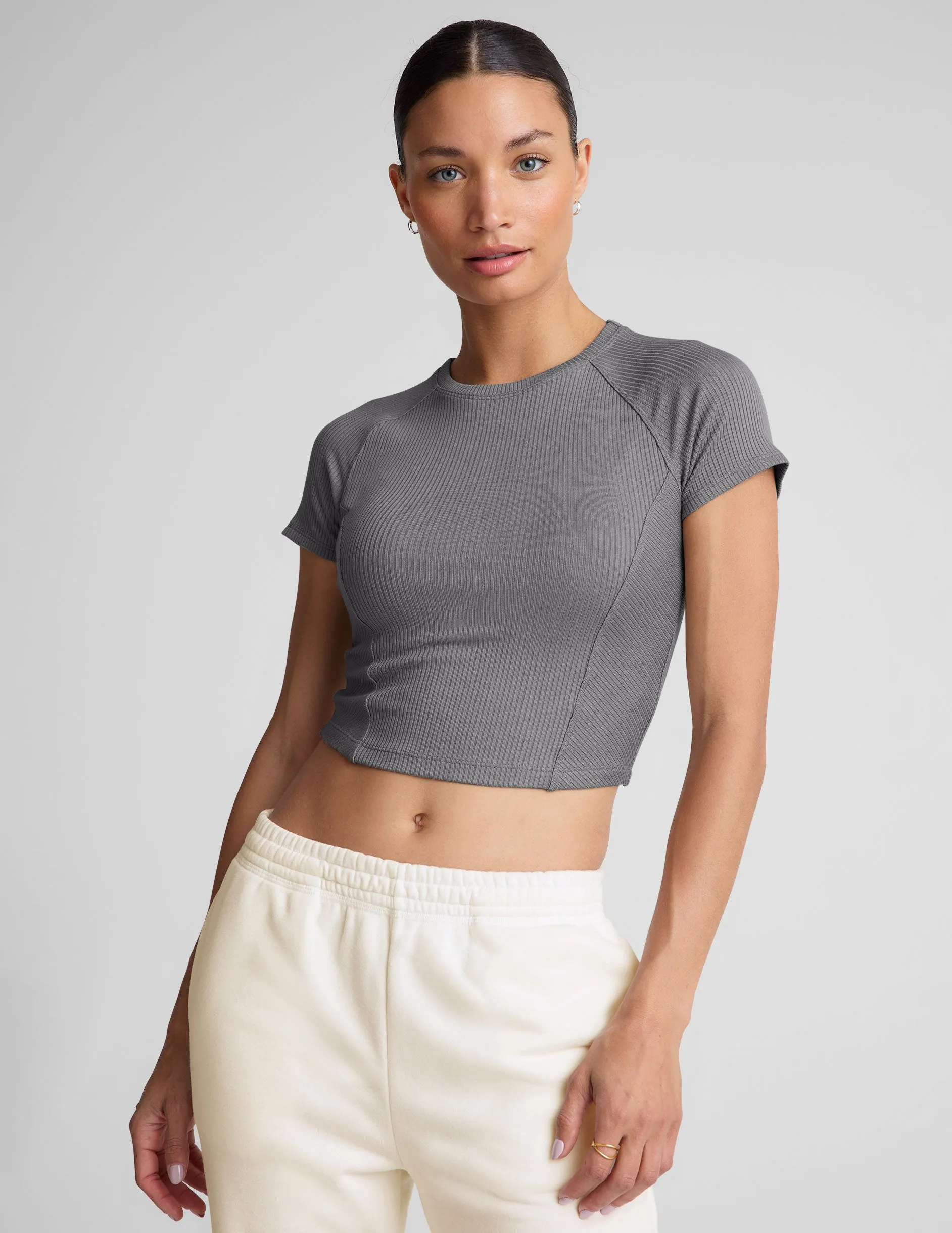 Silhouette Cropped Tee sold by Beyond Yoga