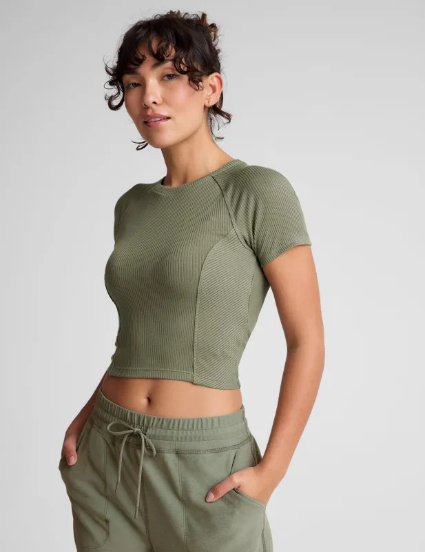 Silhouette Cropped Tee sold by Beyond Yoga