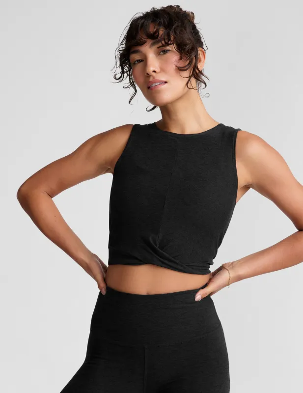 Featherweight Center Stage Cropped Tank sold by Beyond Yoga