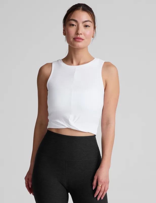 Featherweight Center Stage Cropped Tank sold by Beyond Yoga