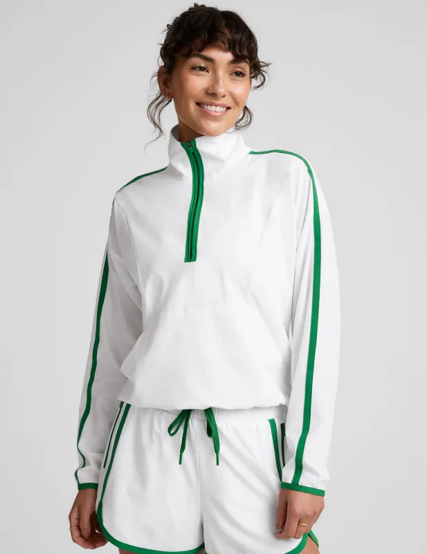 Stretch Woven Course Contrast Half Zip Pullover sold by Beyond Yoga