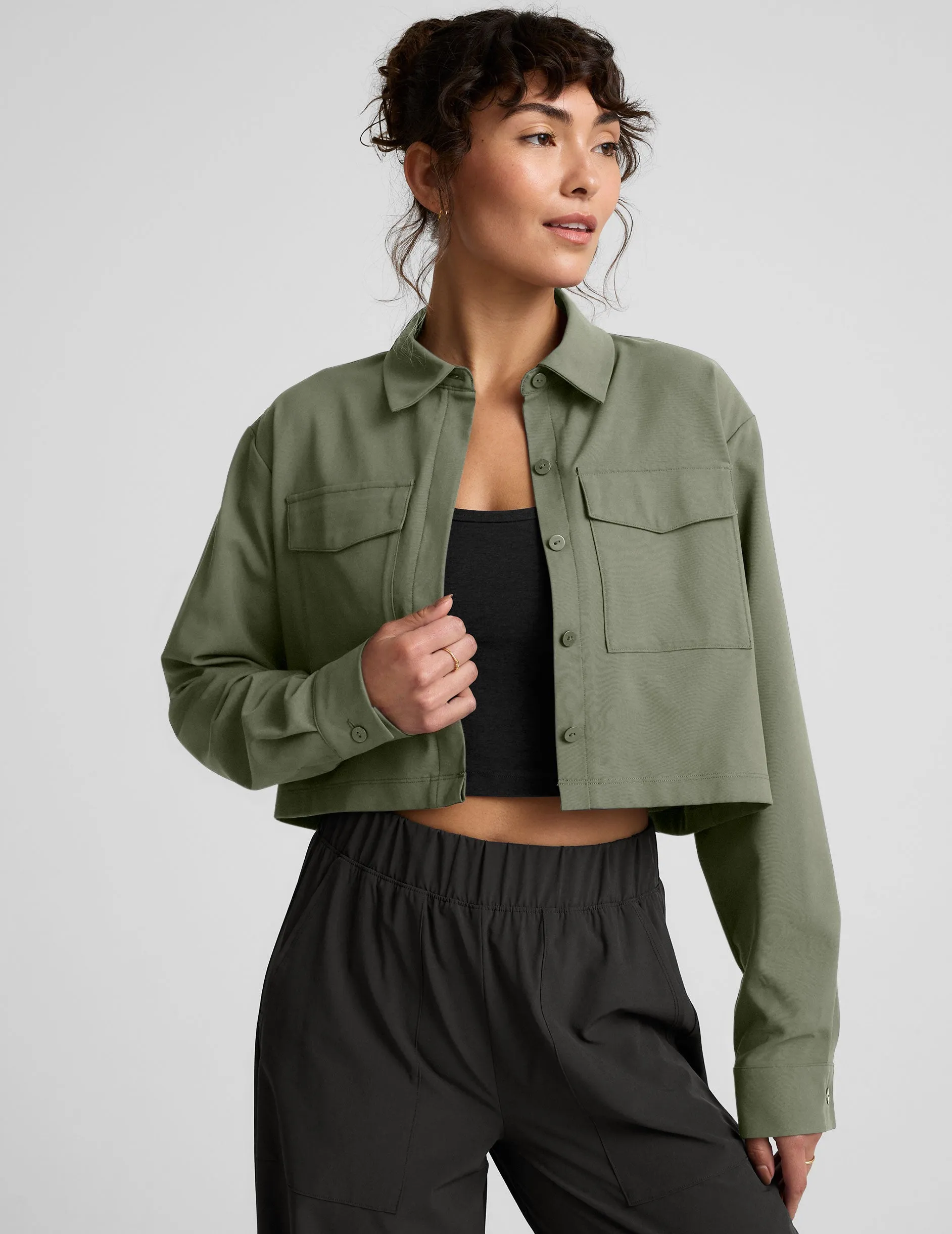 Midtown Cropped Jacket sold by Beyond Yoga