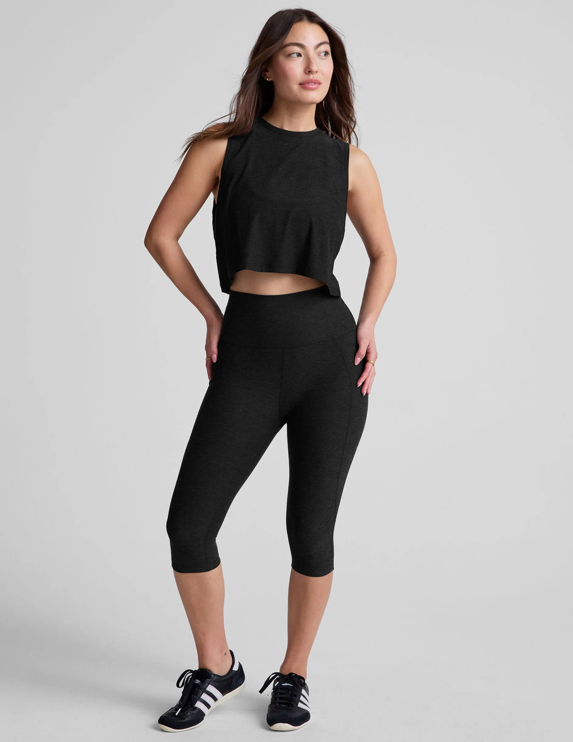 Featherweight Minimal Cropped Tank sold by Beyond Yoga product image thumbnail 4