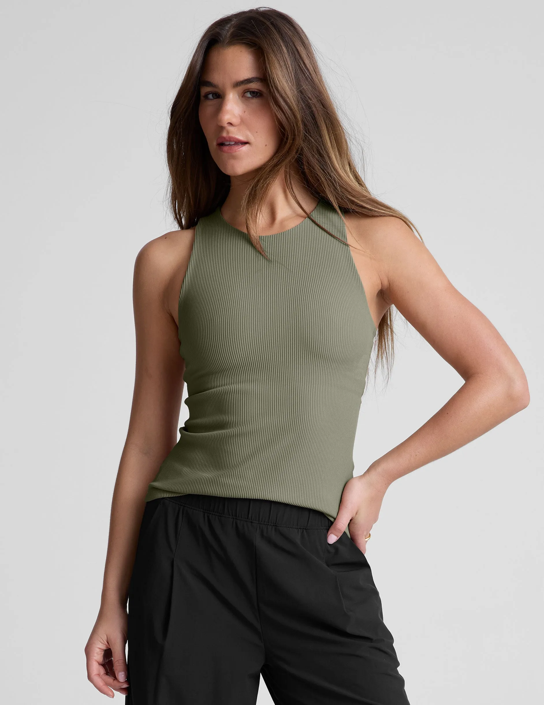 Refocus Ribbed Classic Tank sold by Beyond Yoga