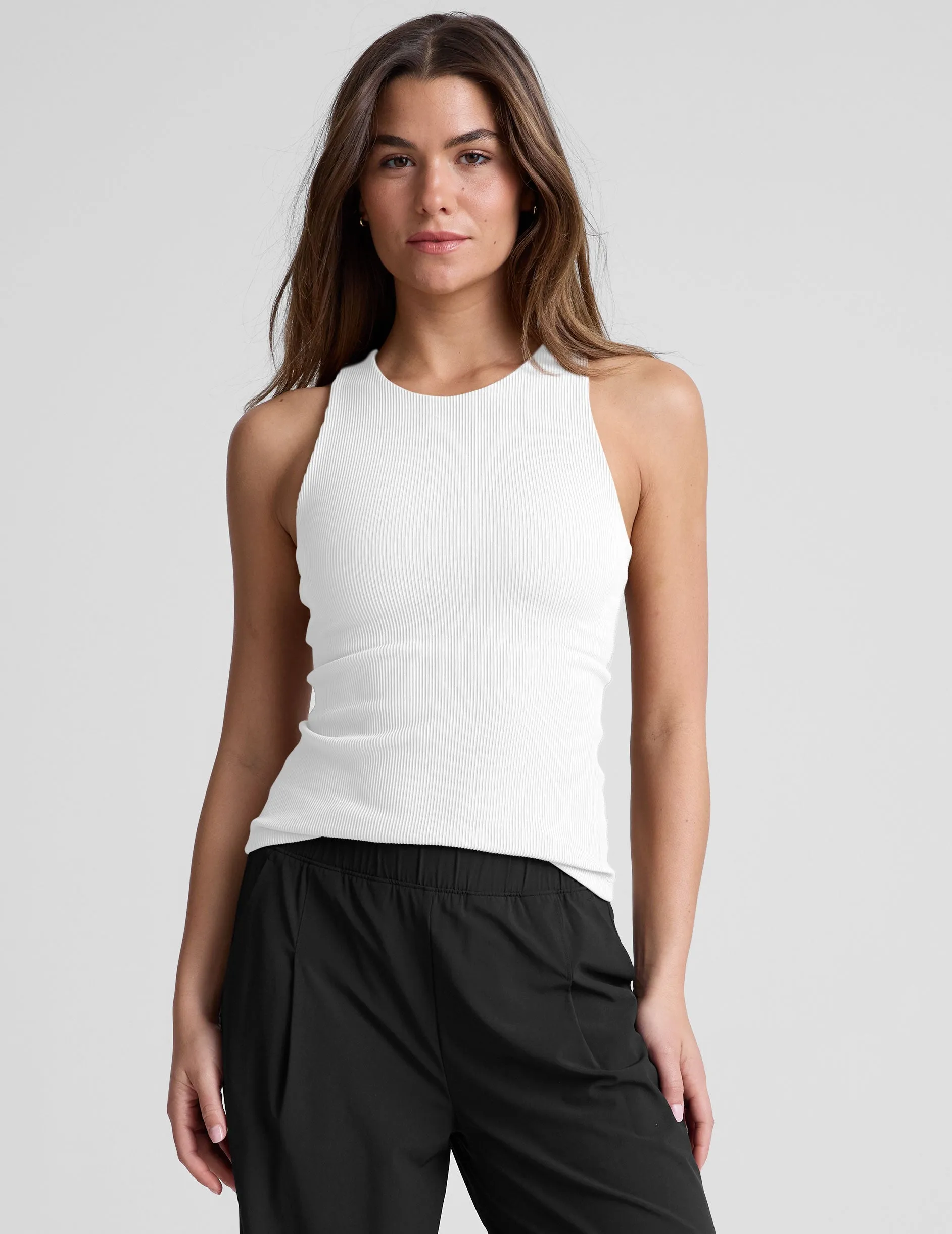 Refocus Ribbed Classic Tank sold by Beyond Yoga