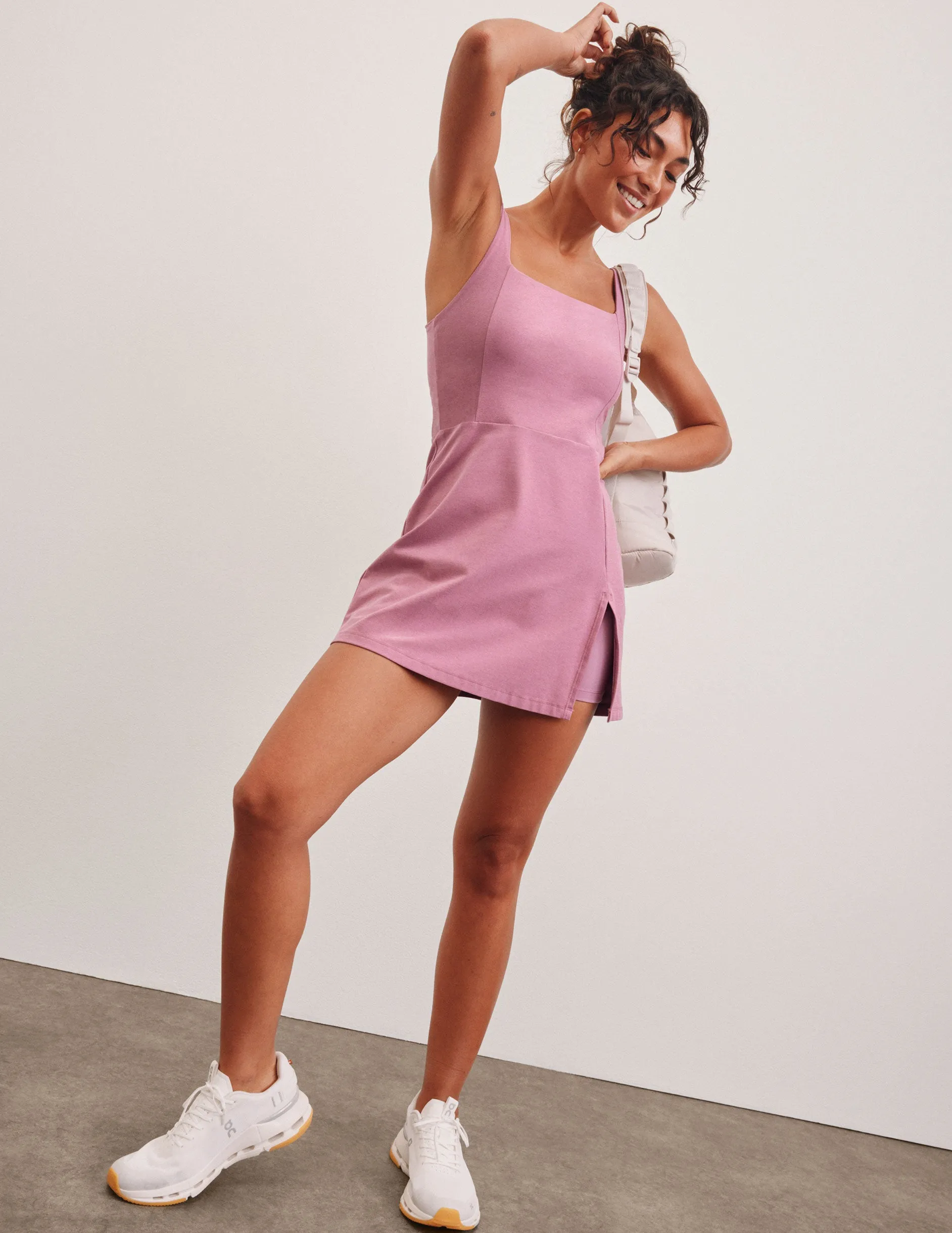 Spacedye Court Appeal Mini Dress sold by Beyond Yoga