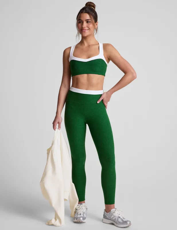 Spacedye Trophy High Waisted Midi Legging made by Beyond Yoga