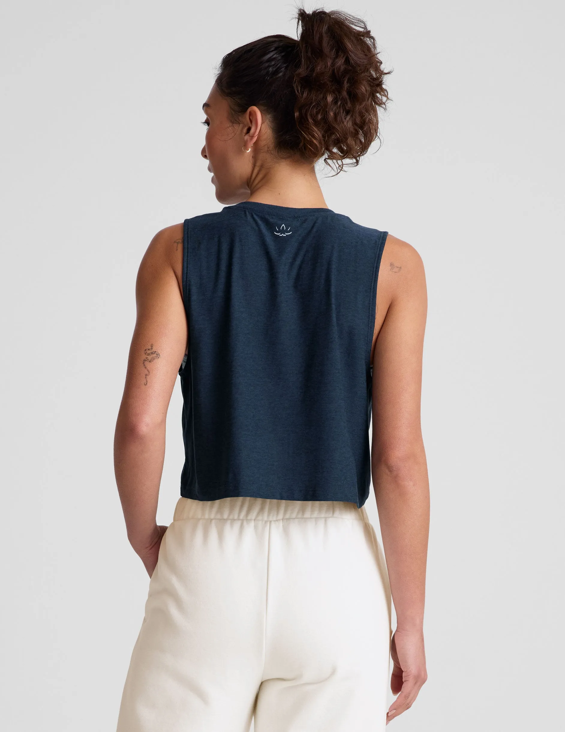 Featherweight Minimal Cropped Tank sold by Beyond Yoga product image thumbnail 3