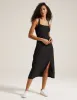Featherweight Square Neck Slit Midi Dress sold by Beyond Yoga