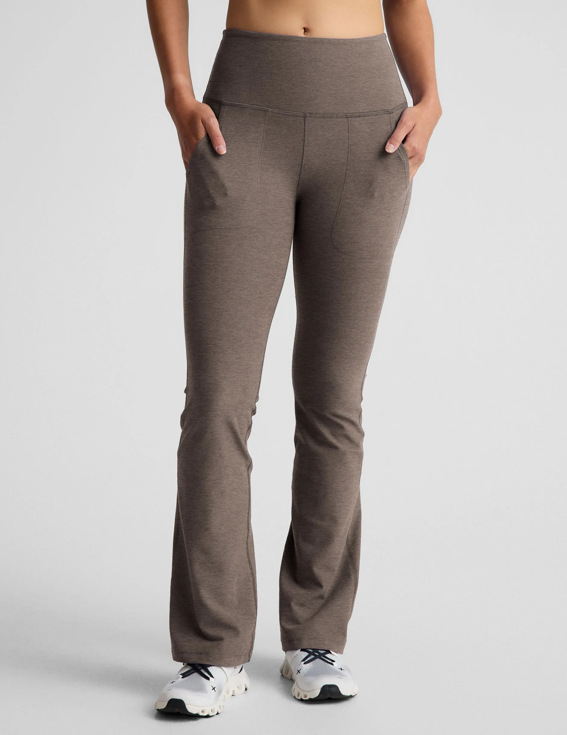 Spacedye High Waisted Practice Pocket Bootcut Pant sold by Beyond Yoga